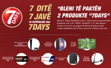 Luani dhe fitoni me 7Days – besnikëria juaj shpërblehet me çmime të mrekullueshme!