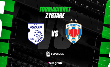 Drita – Prishtina, formacionet zyrtare të klasikes së futbollit kosovar