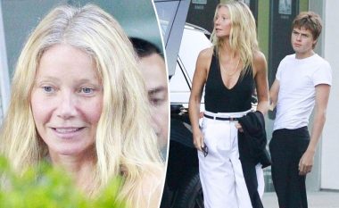 Paltrow fotografohet në një version natyral duke treguar fytyrën pa makijazh dhe flokët e thinjura