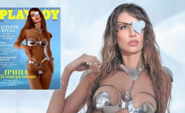 Nëna ukrainase e cila humbi një sy gjatë luftës Ukrainë-Rusi flet për revistën “Playboy”: Unë nuk kam më një fytyrë të bukur