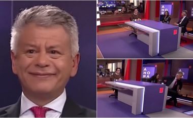 Tërmeti në Kolumbi, momenti kur dridhet studioja televizive dhe reagimi i të ftuarve në emision