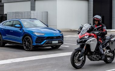 Shikoni si komunikojnë Ducati dhe Lamborghini për të shmangur një aksident