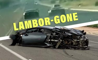 Influencuesi kontrovers e përplas Lamborghin-in e tij në një Toyota Prius gjatë një gare rrugore