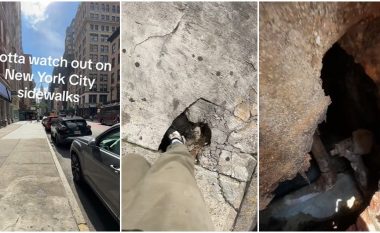 Përdoruesi në TikTok paralajmëron njerëzit për tmerrin e trotuareve në qytetin e New York-ut