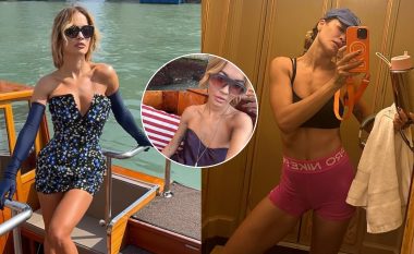 Rita Ora sjell të tjera imazhe foto nga pjesëmarrja e saj në Festivalin e Filmit në Venecia