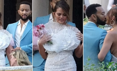 Chrissy Teigen dhe John Legend rimartohen në një ceremoninë luksoze në liqenin e Komos për të festuar 10-vjetorin e martesës