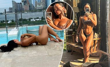 Flaka Krelani ekspozon linjat e bujshme të trupit në fotografitë e reja me bikini nga New Yorku