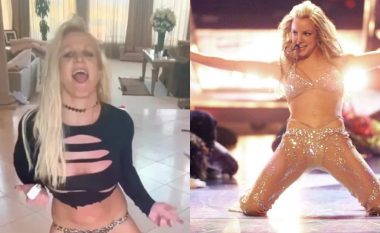 Britney Spears ngjall shqetësim teksa tregon gishtin e fashuar dhe mbeturinat në të gjithë dyshemenë pasi kërceu me thika