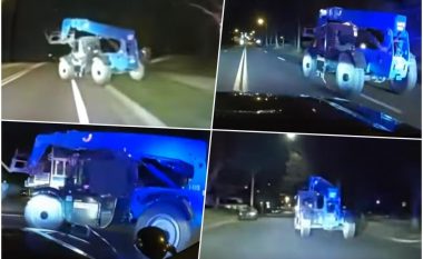 Një 12-vjeçar vodhi pirunarin në Michigan, policisë iu desh një orë që ta ndalin – u dëmtuan dhjetëra vetura të parkuara