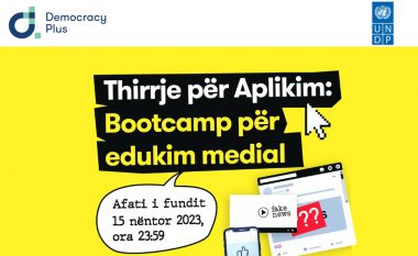 Merrni pjesë në Bootcamp dhe zhvilloni aftësitë tuaja në mendimin kritik dhe edukimin medial!