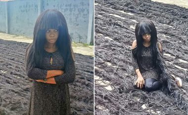 Nigerianja krijoi parukën më të gjatë në botë