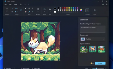Microsoft lanson funksionin për gjenerimin e imazheve nga teksti, do të jetë i integruar në Paint