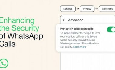 Përdoruesit e WhatsApp mund të fshehin adresat e tyre IP gjatë telefonatave