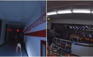 Momenti kur policia ndiqte drerin që përfundoi në objektin e një shkolle në New Jersey