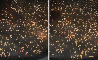 Burri u habit kur pa dritat misterioze nga aeroplani: Njerëz, çfarë është kjo?