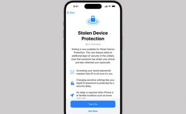 Apple lanson iOS 17.3, që ka edhe veçorinë për Mbrojtjen e Pajisjes së Vjedhur