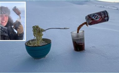 Dreka në viset e ftohta të Antarktidës “në -64 gradë Celsius” – që duket si një iluzion optik