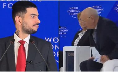 Videoja satirike joreale e vlogerit duke sharë shefin e Forumit Ekonomik Botëror po qarkullon si e vërtetë në internet – merr miliona klikime në X