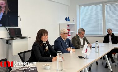 Hulumtuesja e Tribunalit të Hagës për krimet e luftës në ish-Jugosllavi, Nevenka Tromp, mbanë ligjëratë publike në UNI – Universum International College