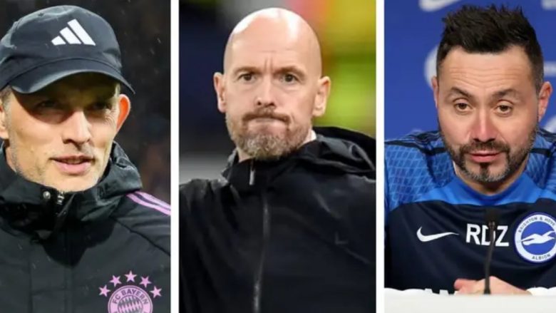 De Zerbi i bashkohet garës: Katër trajnerë në listën e ngushtë të Man United për zëvendësimin e Ten Hag