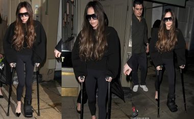 Victoria Beckham së fundmi ka thyer këmbën, por nuk po heq dorë nga takat