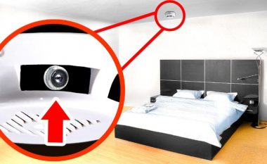 Vendet më të zakonshme ku mund të jenë fshehur kamerat në dhomën e hotelit