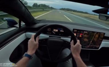 Tesla S Plaid arrin shpejtësinë prej 328 kilometra në orë në autostradën gjermane