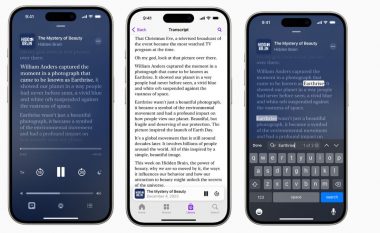 Apple prezanton transkriptet për Podcast