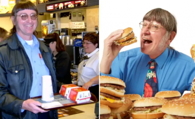 Amerikani vendos rekord të ri botëror duke ngrënë mbi 34 mijë hamburgerë gjatë gjithë jetës së tij