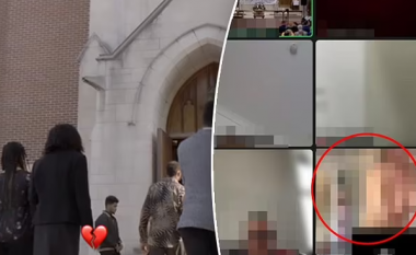 Një nënë harron kamerën e saj ndezur – ajo shfaqet e zhveshur gjatë një ceremonie të drejtpërdrejtë funerali