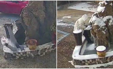 A është ky njeriu më i pafat në botë – dy herë rrëshqet në të njëjtin shatërvan