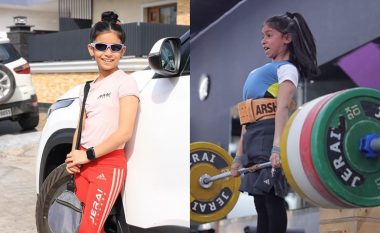 Çfarë fuqie! Kjo vajzë është 9 vjeçe dhe ngre pesha prej 75 kilogramësh