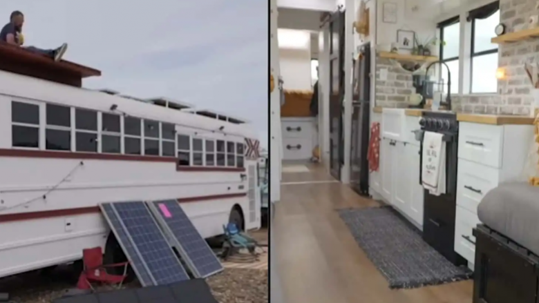Çifti e shndërron autobusin e shkollës në një shtëpi për të jetuar