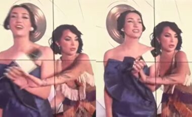 E shtyu gazetaren në sy të kamerave, Roza Lati jep sqarim për veprimin skandaloz në tapetin e kuq