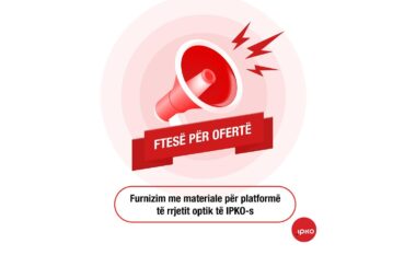 Ftesë për ofertë për furnizim me materiale për platformë të rrjetit optik të IPKO-s