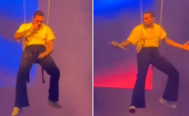 Chris Brown pëson një incident në skenë – ‘ngec’ në ajër derisa po performonte