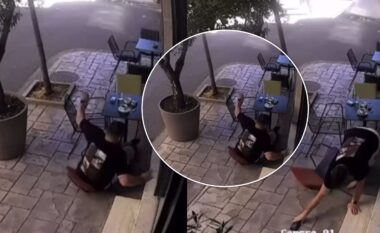 Momenti kur ish-banori i Big Brother VIP Albania rrëzohet nga karrigia në një lokal