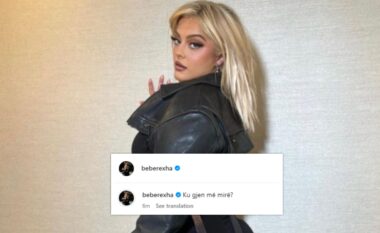 “Ku gjen më mirë” – Bebe Rexha befason në fotografitë e reja ndërsa shkruan në shqip