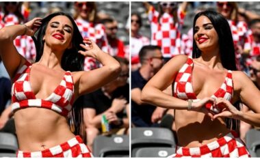 Megjithëse Kroacia nuk pati fat, Ivana Knoll ishte aty për t’iu dhënë zemër kroatëve në ndeshjen kundër Spanjës