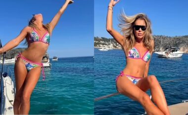 Amanda Holden tregon fizikun e saj mahnitës në bikini, në fotografitë nga pushimet