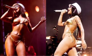 Doja Cat performon në bikini ngjyrë floriri, në festivalin IDAYS në Milano