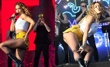 Rita Ora dukej fantastike, teksa performoi në Mighty Hoopla 2024
