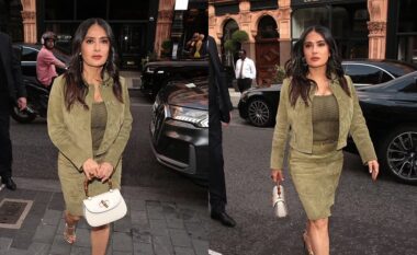 Salma Hayek di të tërheqë vëmendjen e të gjithëve me paraqitjen e saj në darkën e Guccit