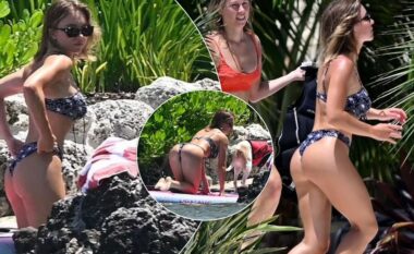 Sydney Sweeney tregon figurën e saj mbresëlënëse në bikini, gjatë pushimeve me të fejuarin Jonathan Davino