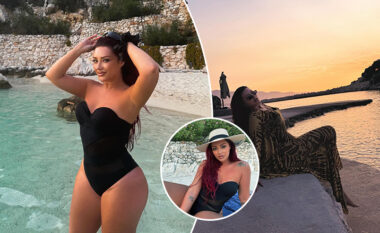 Ronela Hajati merr vëmendjen me linjat e kolme të trupit nga pushimet në jug të Shqipërisë
