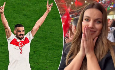 Demiral me dy gola, bashkëshortja e tij Heidi Lushtaku emocionohet dhe nuk i mban lotët në tribunat e ndeshjes