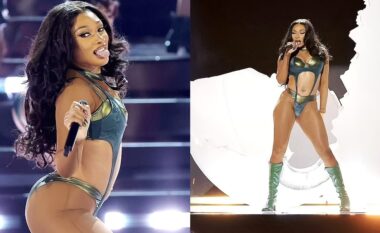 Megan Thee Stallion tregon figurën e saj të mrekullueshme, gjatë performancës elektrizuese në BET Awards 2024