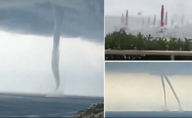 Tornadot godasin brigjet në jug të Italisë – pushuesit i filmojnë