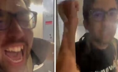 Nuk u pajtua me faktin që humbi fluturimin, pasagjeri amerikan godet me shqelma derën e aeroplanit të mbyllur – autoritet kolumbiane e deportojnë