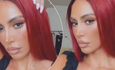 Kim Kardashian bëhet flokëkuqe